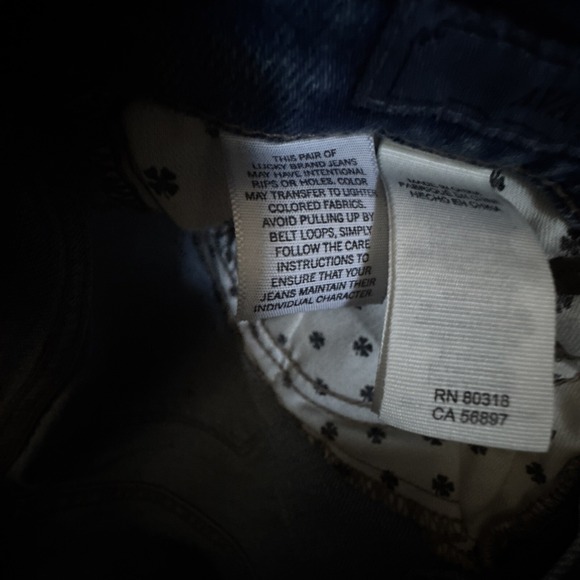 Lucky‎ Brand Embroidered Ava skinny ankle cheville jeans blue denim size 0 / 25 - Picture 10 of 16